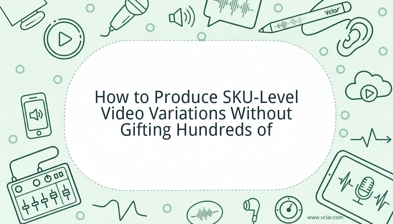 How to Produce SKU-Level Video Variations Without Gifting Hundreds of Items