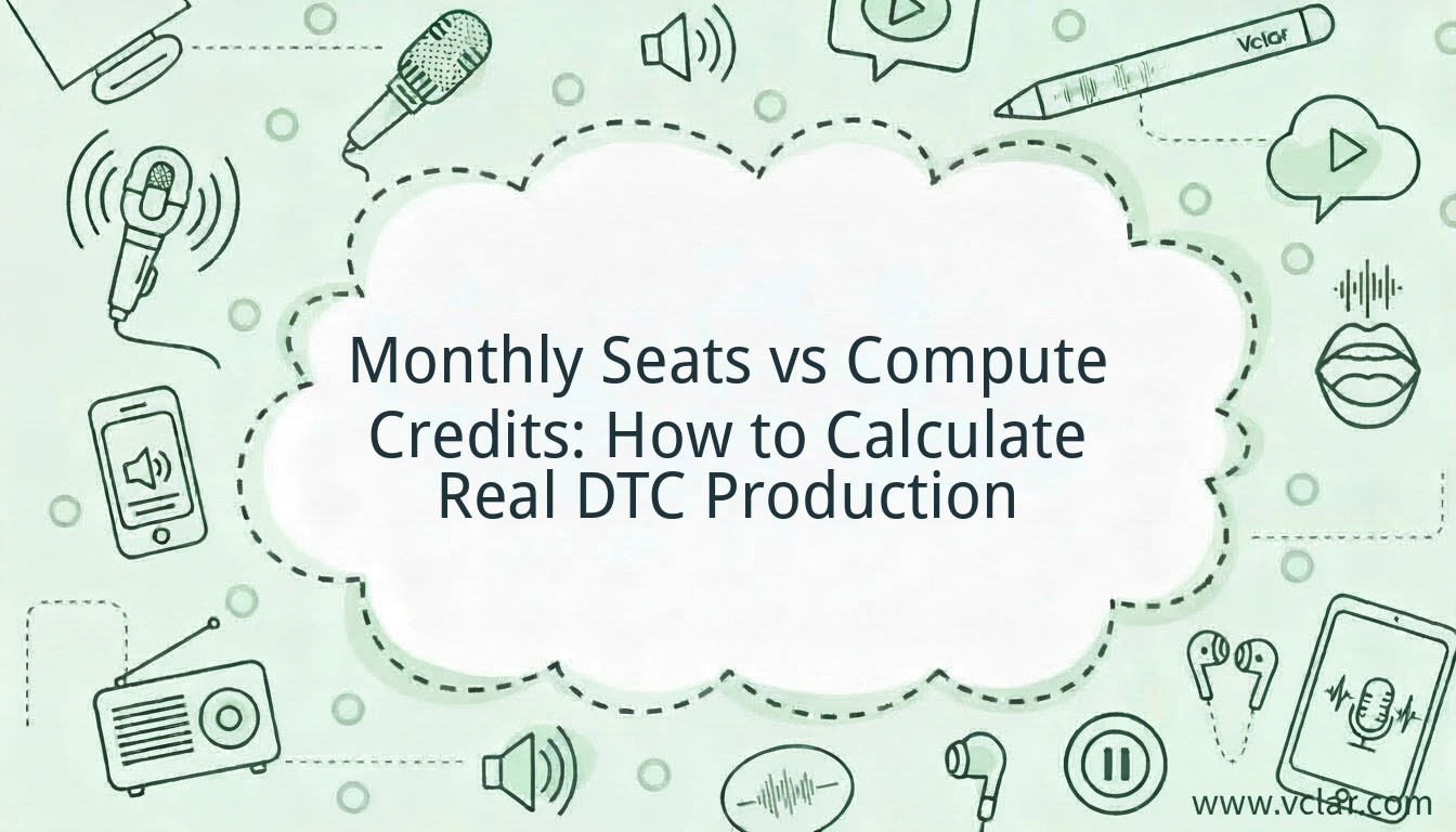 Monthly Seats vs Compute Credits: How to Calculate Real DTC Production Costs