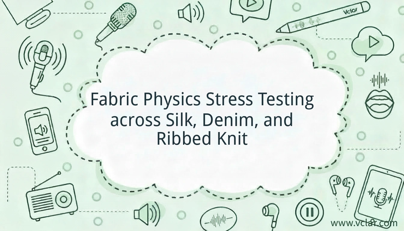 Fabric Physics Stress Testing across Silk, Denim, and Ribbed Knit