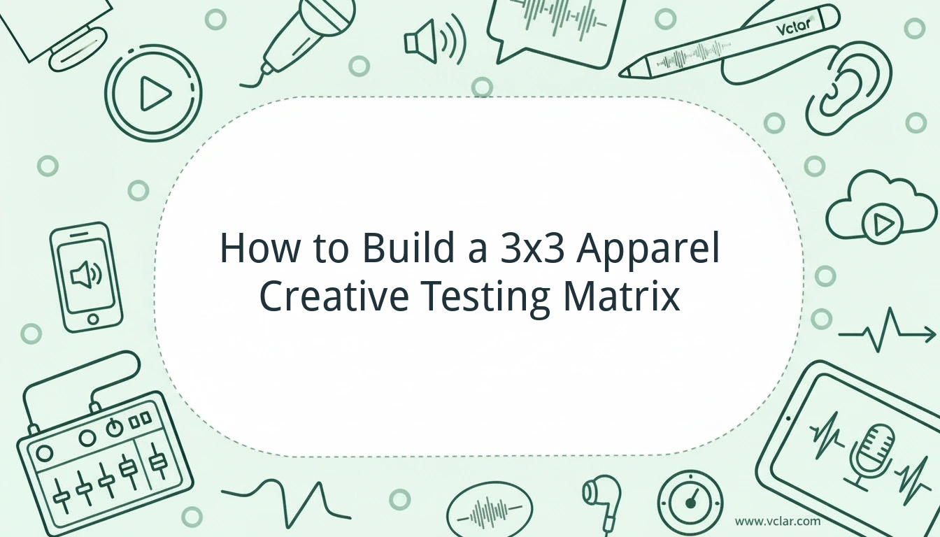How to Build a 3x3 Apparel Creative Testing Matrix