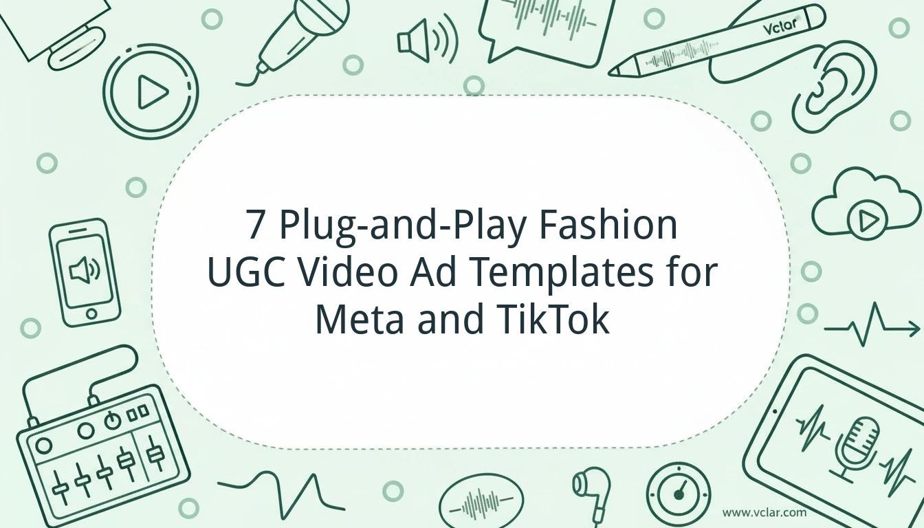 7 Plug-and-Play Fashion UGC Video Ad Templates for Meta and TikTok