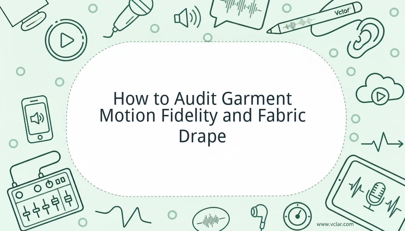 How to Audit Garment Motion Fidelity and Fabric Drape
