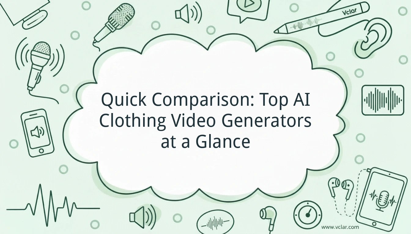 Quick Comparison: Top AI Clothing Video Generators at a Glance