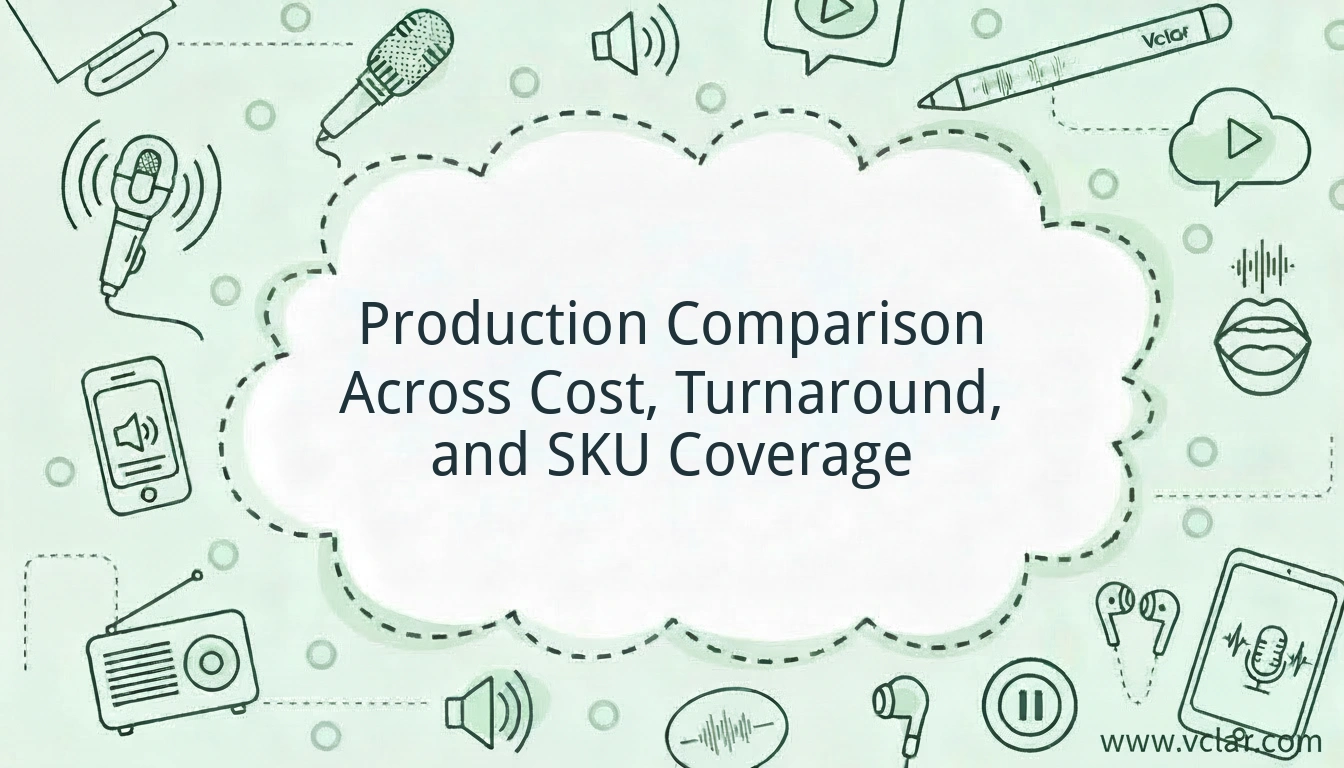 Production Comparison Across Cost, Turnaround, and SKU Coverage