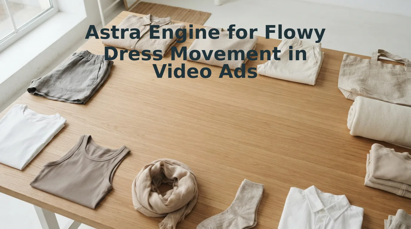 Astra engine for flowy dress movement in video ads