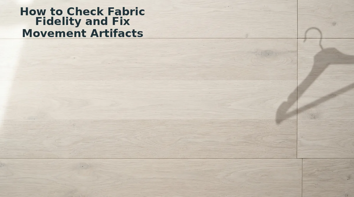 How to Check Fabric Fidelity and Fix Movement Artifacts